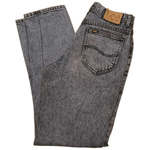 Lee Black Washed Denim Jeans 31x34